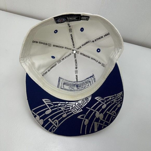 KBETHOS Hat Cap White Blue Cassette Tape Fitted Small Music Retro - Picture 10 of 13